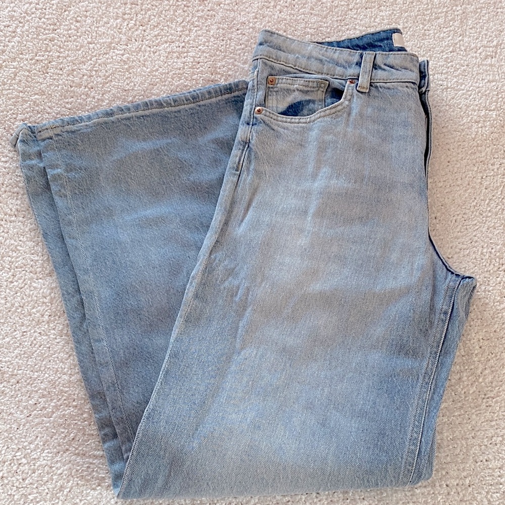 H&M Harper High Rise Wide Leg Jeans